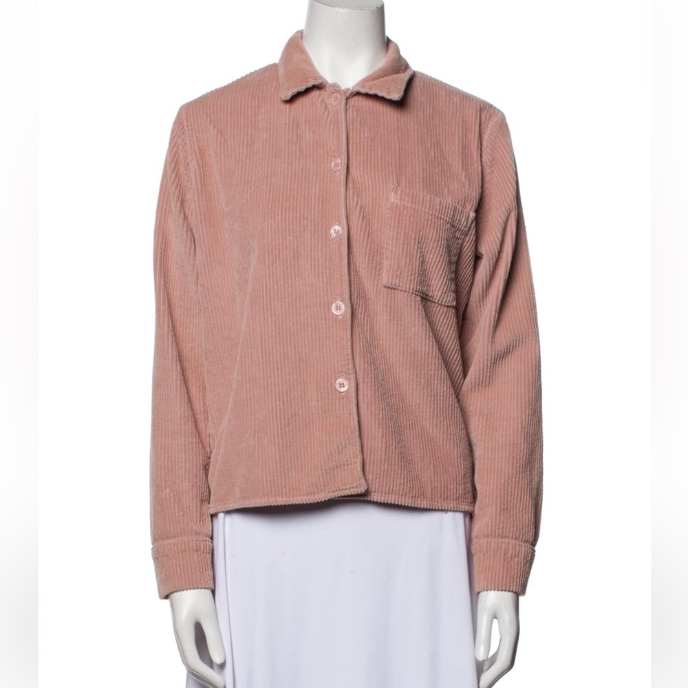Reformation Corduroy Jacket Pink